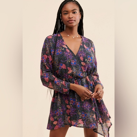 NWT Free People Teagan Mini Dress - Picture 1 of 8
